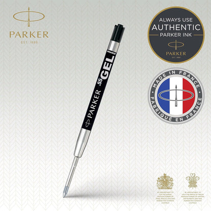 Parker Gel Refill | Fine Tip (0.5mm) | Black QUINK Ink | 1 Count