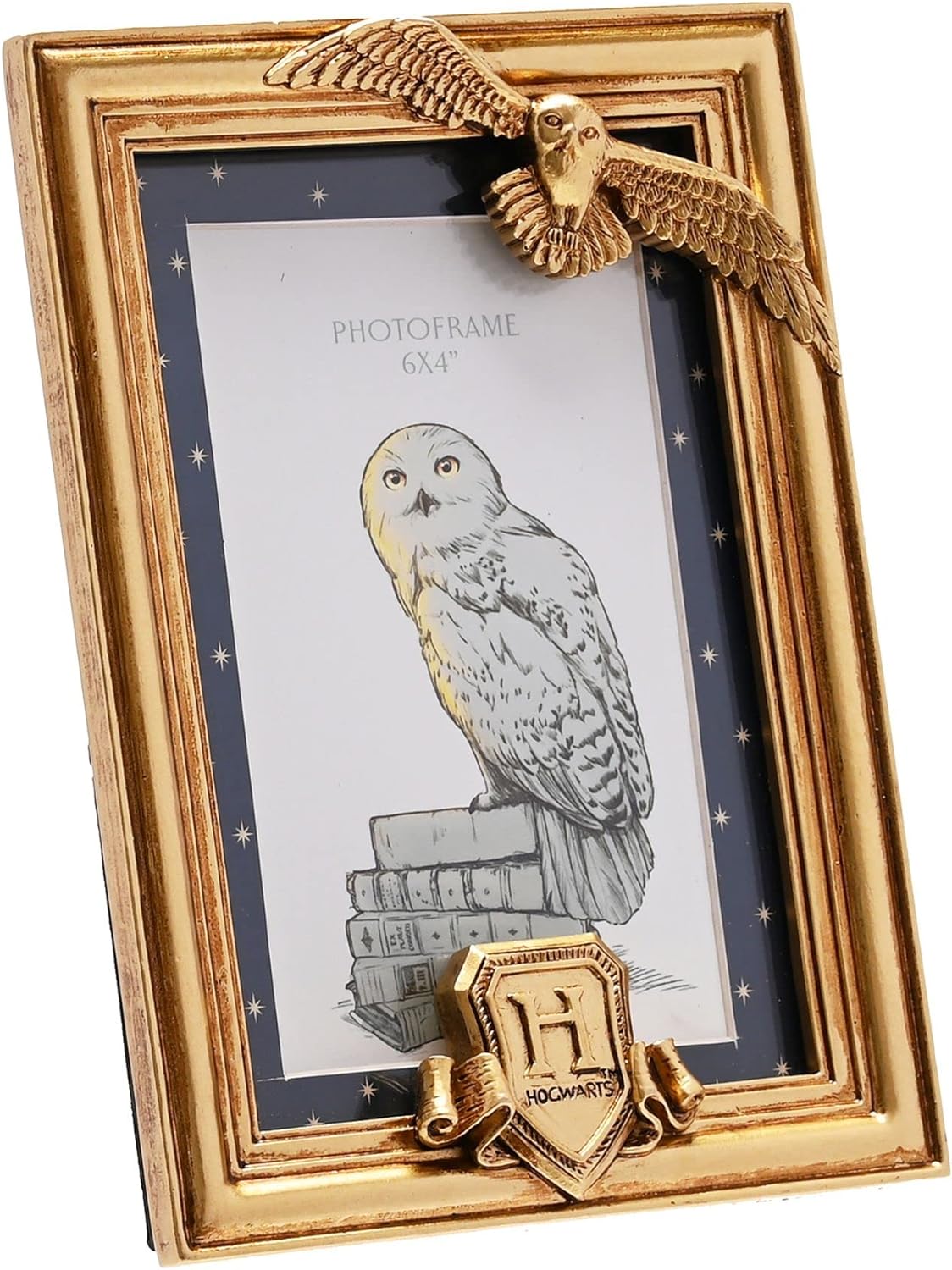 Warner Bros Harry Potter Alumni Gold Photo Frame Hedwig