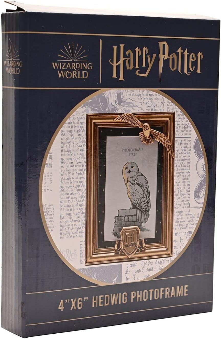 Warner Bros Harry Potter Alumni Gold Photo Frame Hedwig