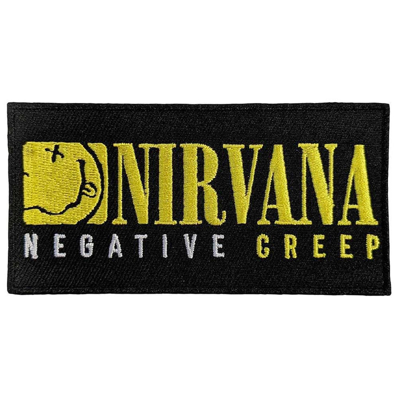 Rock Off officially licensed products Nirvana Negative Creep Woven Patch One Size