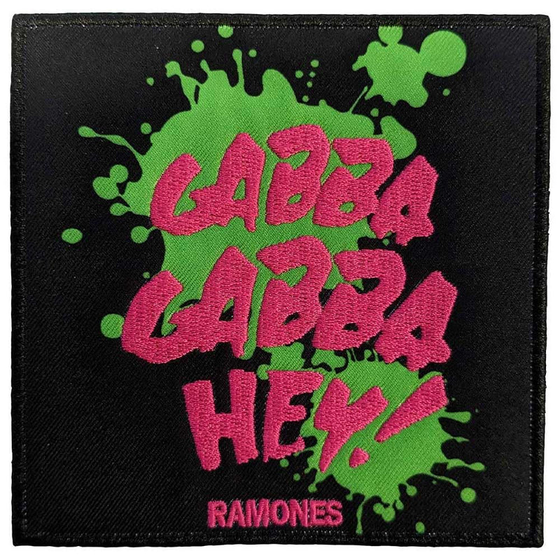 Rock Off officially licensed products Ramones Gabba Gabba Woven Patch One Size