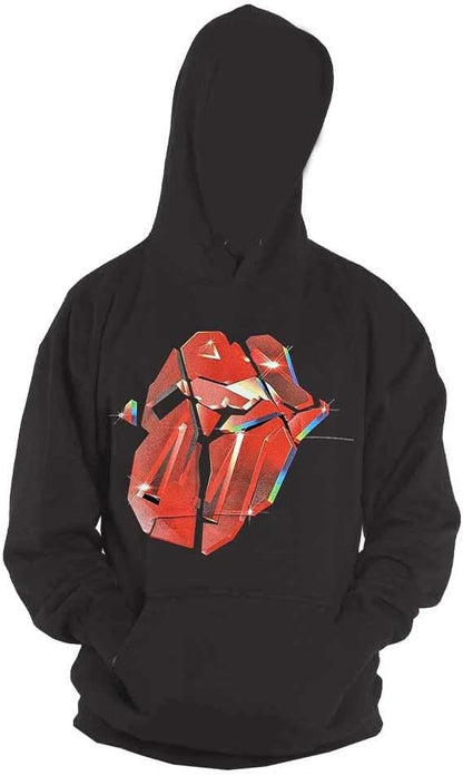 The Rolling Stones Hoodie Hackney Diamonds Lick Official Mens Black Pullover