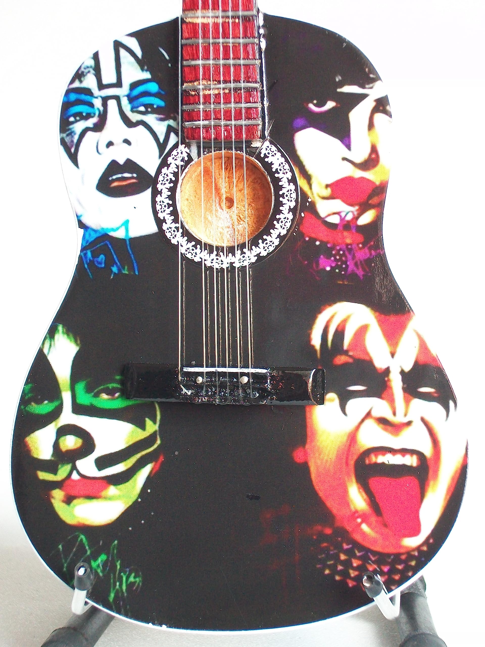 Mini Chitarra Da Collezione Replica In Legno
