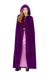 Smiffys Deluxe Cloak, Amethyst Purple, Adults, Historical Fancy Dress, Adult Dress Up Accessories