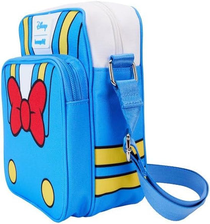 Loungefly Passport Wallets Disney Donald Duck 90th Anniversary Nylon Passport Bag Blue