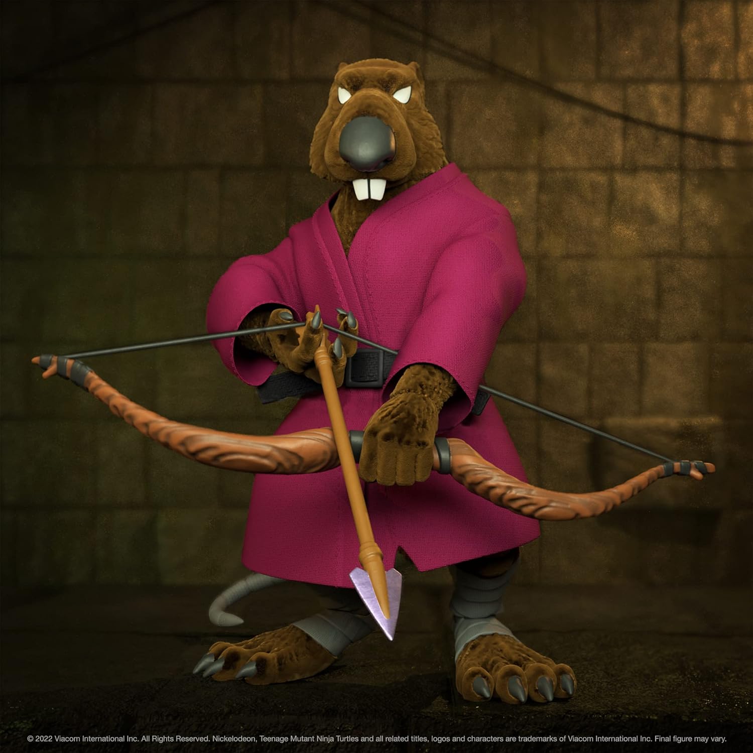 Super7 Teenage Mutant Ninja Turtles Splinter (Flocked) - ULTIMATES! 7 in Action Figure