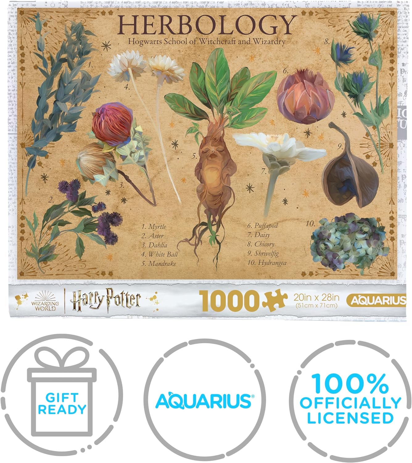 AQUARIUS Harry Potter - Puzzle Herbology (1000 pièces