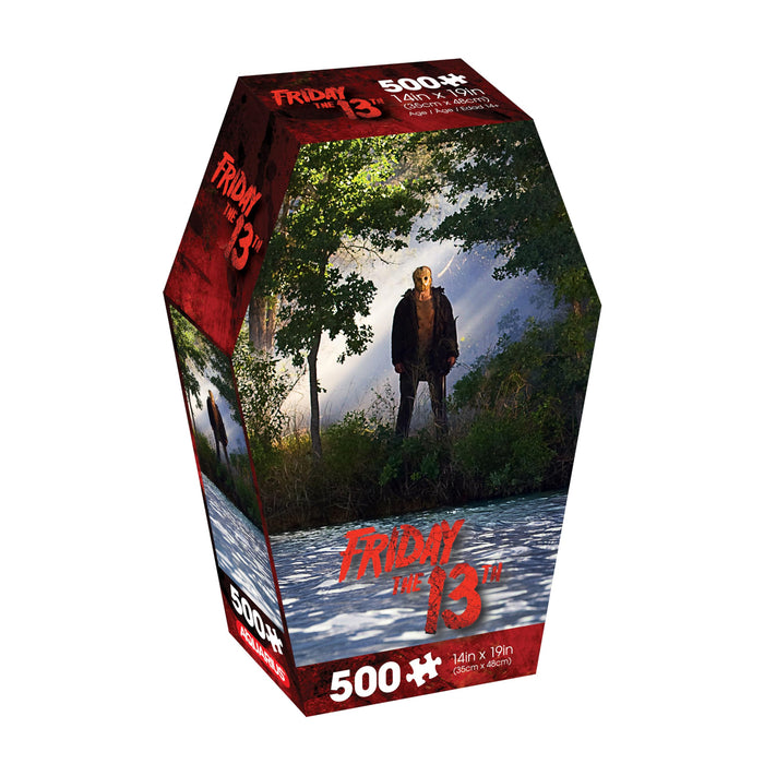 AQUARIUS Friday The 13th 500pc Puzzle (500 Piece Jigsaw Puzzle) - Glare Free - Precision Fit - Officially Licensed Friday The 13th Movie Merchandise & Collectibles - 14x19 Inches