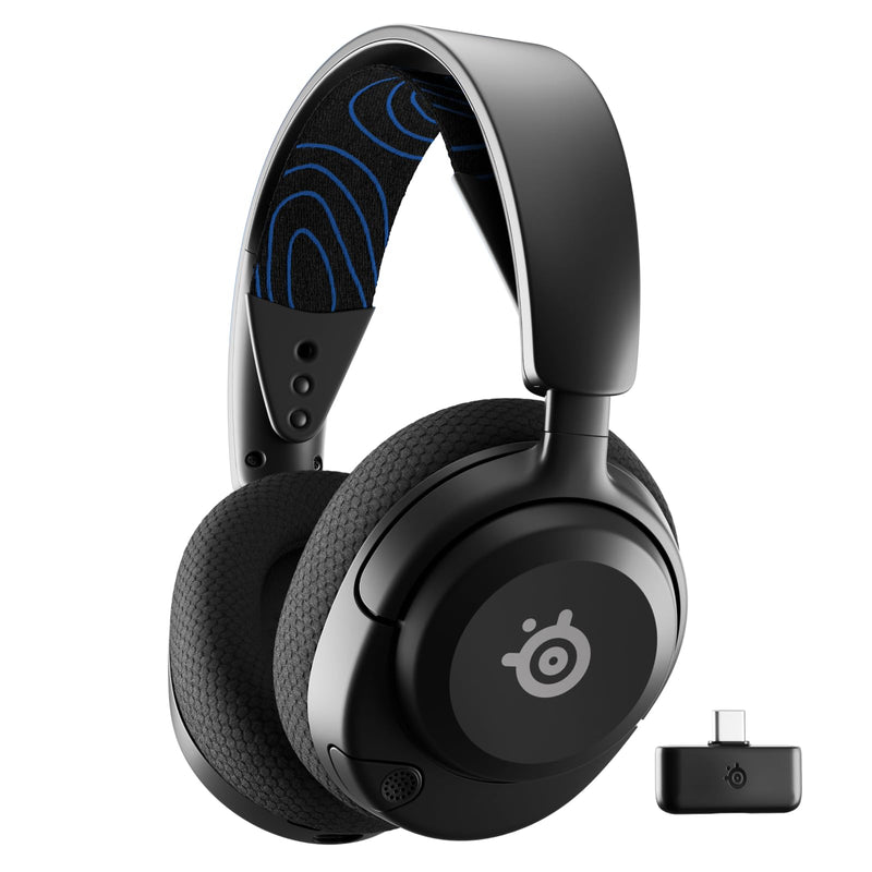 SteelSeries Arctis Nova 5P Wireless PS5 Gaming Headset - Neodymium Magnetic Drivers - 100+ Audio Presets via App - 60H Battery - 2.4GHz or BT - ClearCast Gen2.X Mic - Supports PS4, PC, Switch, Mobile