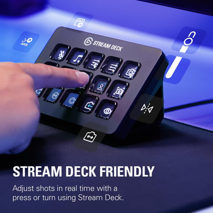 Elgato Facecam MK.2 – Premium Full HD Webcam for Streaming, Gaming, Video Calls, Recording, HDR Enabled, Sony Sensor, PTZ Control – works with OBS, Zoom, Teams, and more, for PC/Mac Webcam Facecam MK.2
