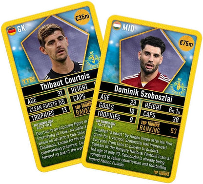 Top Trumps World Football Stars Top 200 Card Game Pack 2, Play with Kylian Mbappe, Beth Mead, Luka Modric and Pernille Harder, educational gift for ages 6 plus