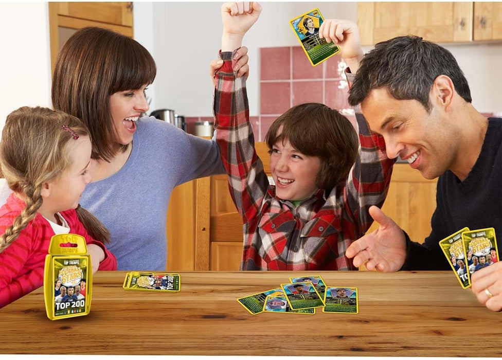 Top Trumps World Football Stars Top 200 Card Game Pack 2, Play with Kylian Mbappe, Beth Mead, Luka Modric and Pernille Harder, educational gift for ages 6 plus