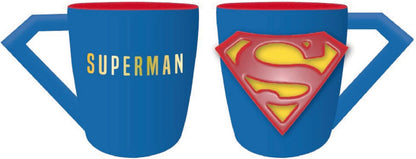 Taza DC Comics Superman - Taza superman - Taza desayuno 3D - Taza cerámica 400 ml - Taza te - Taza café - Licencia oficial