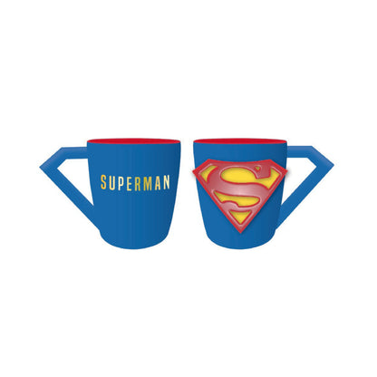 Taza DC Comics Superman - Taza superman - Taza desayuno 3D - Taza cerámica 400 ml - Taza te - Taza café - Licencia oficial