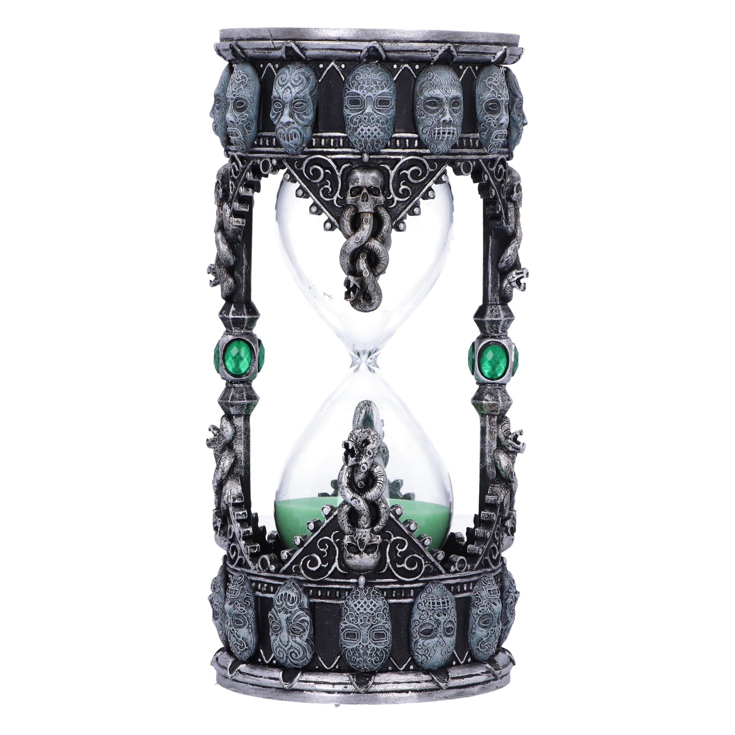 Nemesis Now Harry Potter Death Eater - Temporizador de Arena, Resina, Plateado, 18 cm