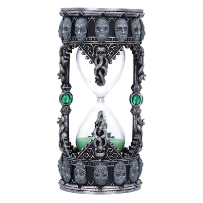 Nemesis Now Harry Potter Death Eater - Temporizador de Arena, Resina, Plateado, 18 cm