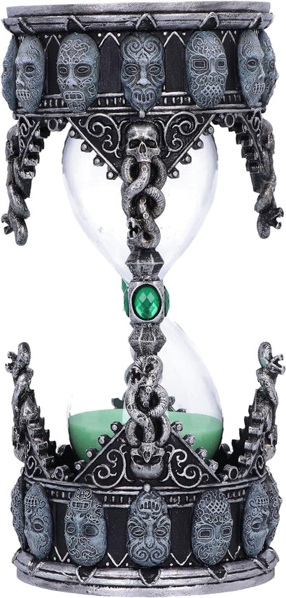 Nemesis Now Harry Potter Death Eater - Temporizador de Arena, Resina, Plateado, 18 cm