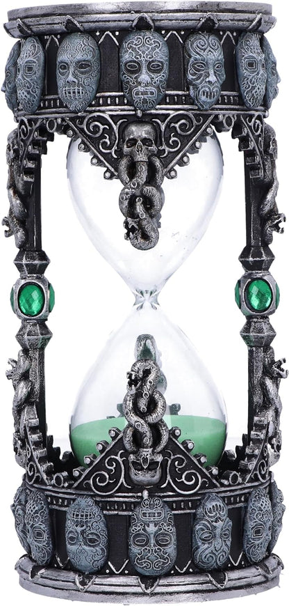 Nemesis Now Harry Potter Death Eater - Temporizador de Arena, Resina, Plateado, 18 cm