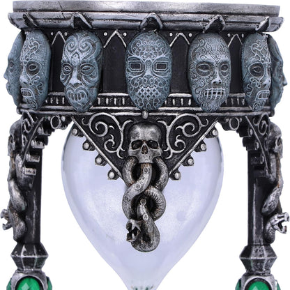 Nemesis Now Harry Potter Death Eater - Temporizador de Arena, Resina, Plateado, 18 cm