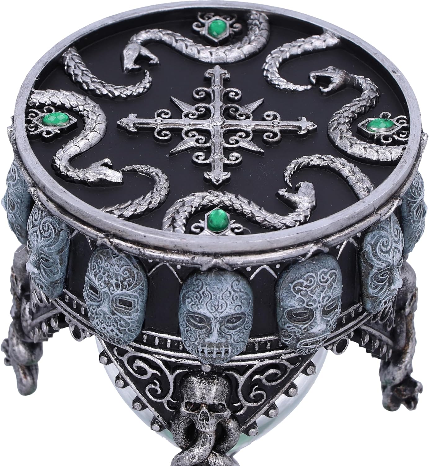 Nemesis Now Harry Potter Death Eater - Temporizador de Arena, Resina, Plateado, 18 cm