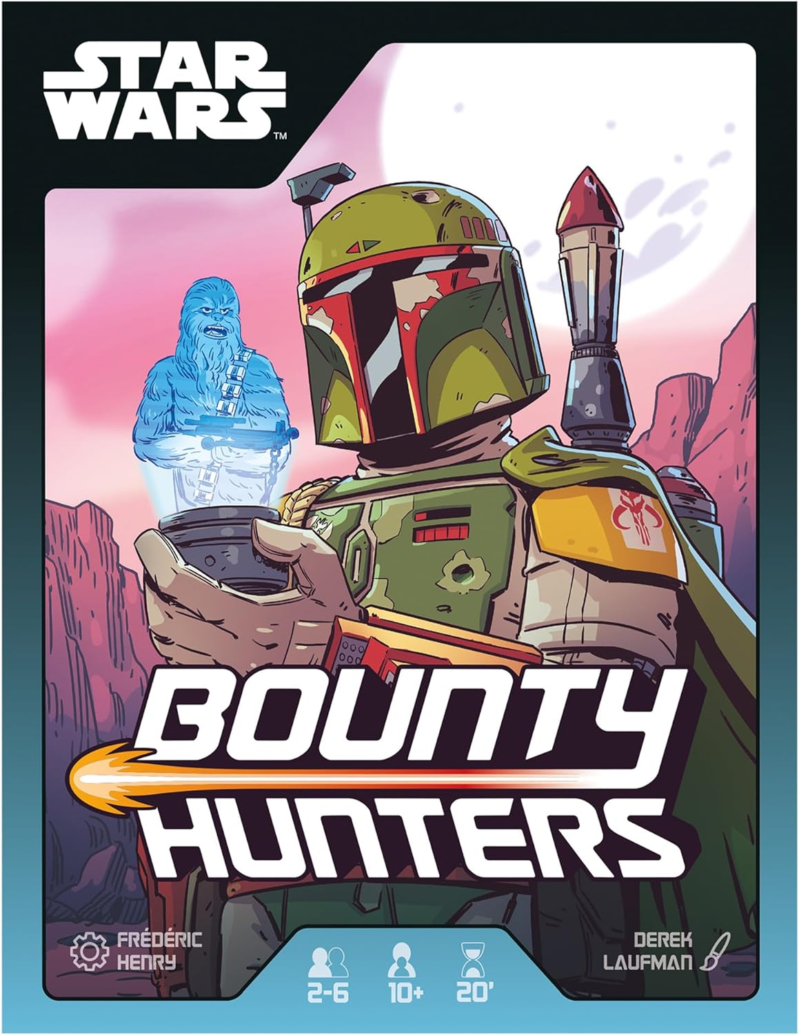 Zygomatic | Bounty Hunters | Card Game | Ages 10+ | 2-6 Players | 20 Minutes Playing Time