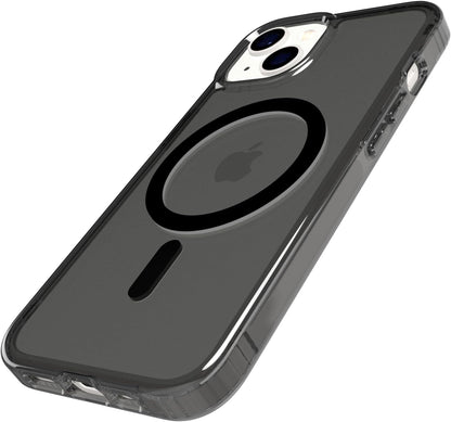 Tech21 Evo Tint hoesje voor iPhone 14, Geschikt voor MagSafe, Standaard telefoonhoesje, TPU en Antimicrobieel materiaal, Antraciet, Valbescherming: 3.6m