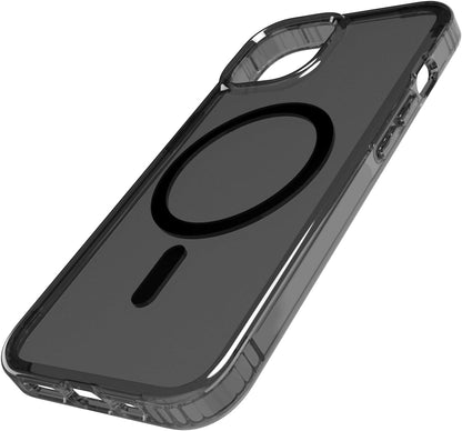 Tech21 Evo Tint hoesje voor iPhone 14, Geschikt voor MagSafe, Standaard telefoonhoesje, TPU en Antimicrobieel materiaal, Antraciet, Valbescherming: 3.6m