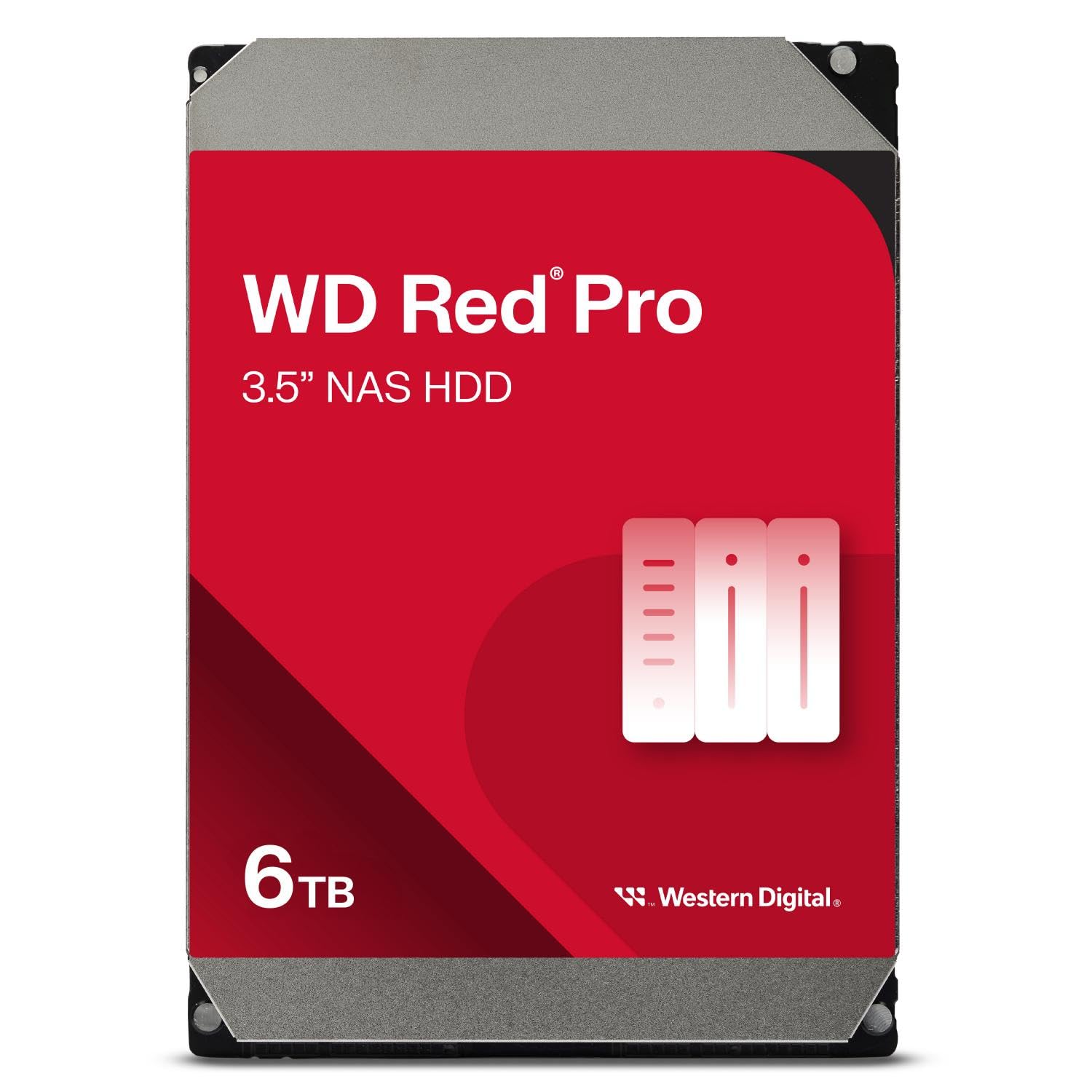 WD Red Pro 6TB NAS Disco Duro Interno 3,5" – 7200 RPM Clase, SATA 6Gb/s, CMR, 512MB Caché