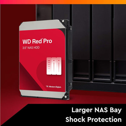 WD Red Pro 6TB NAS Disco Duro Interno 3,5" – 7200 RPM Clase, SATA 6Gb/s, CMR, 512MB Caché