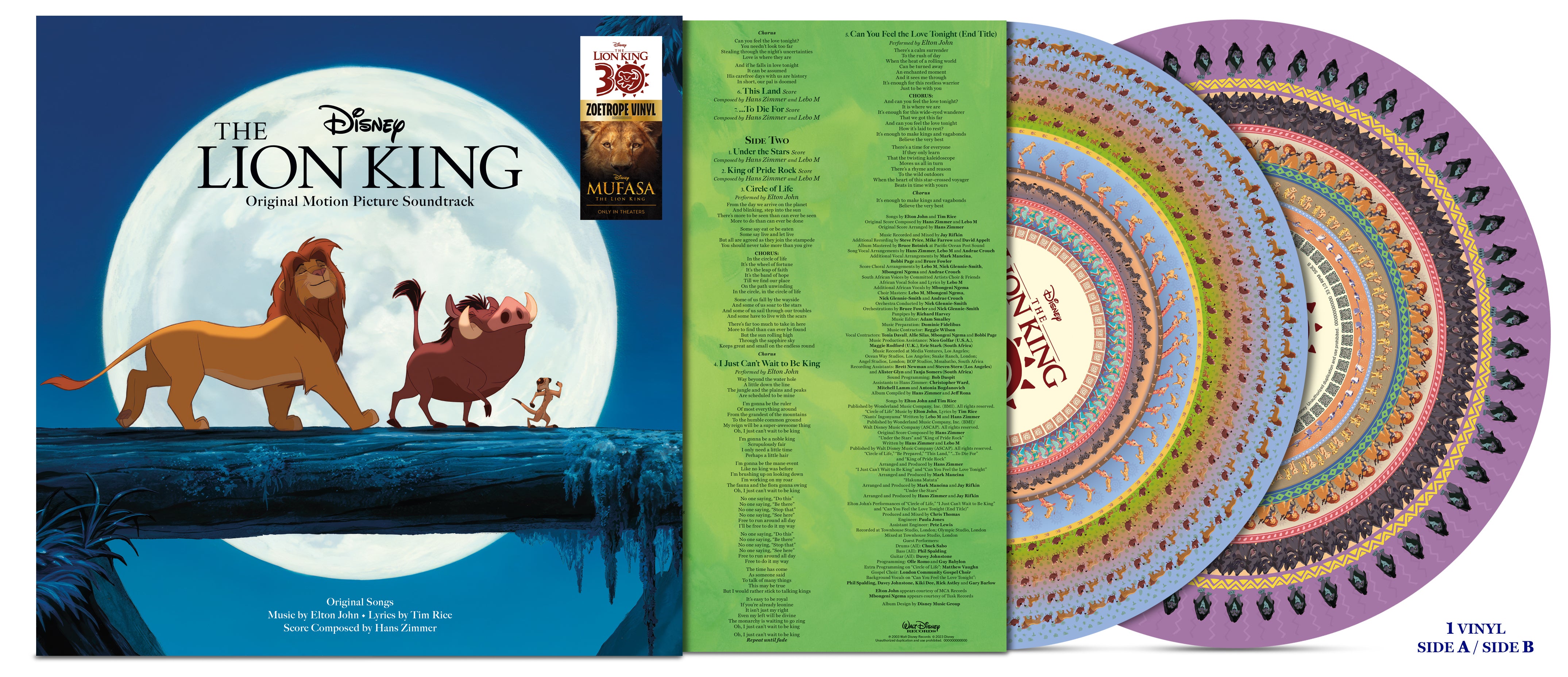 The Lion King (Zoetrope Vinyl)