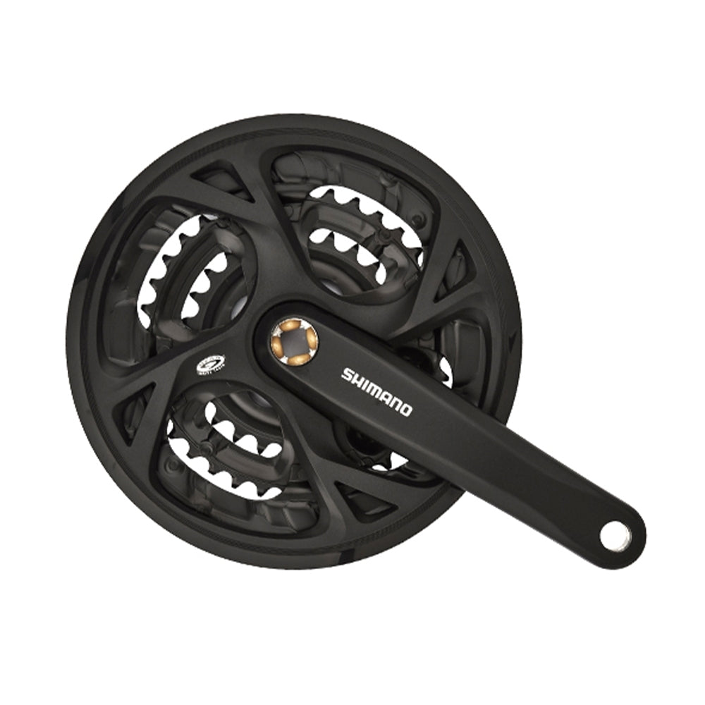 Shimano FC-M371 chainset without chainguard, square taper, 44 / 32 / 22T, 170 mm, black