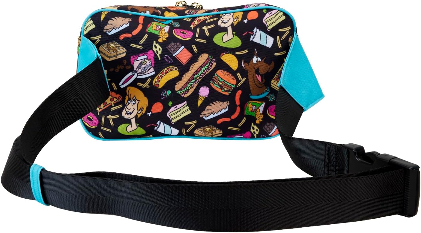 Loungefly Scooby-Doo Snacks All-Over Print Nylon Belt Bag, Multicolor, Waist Pack