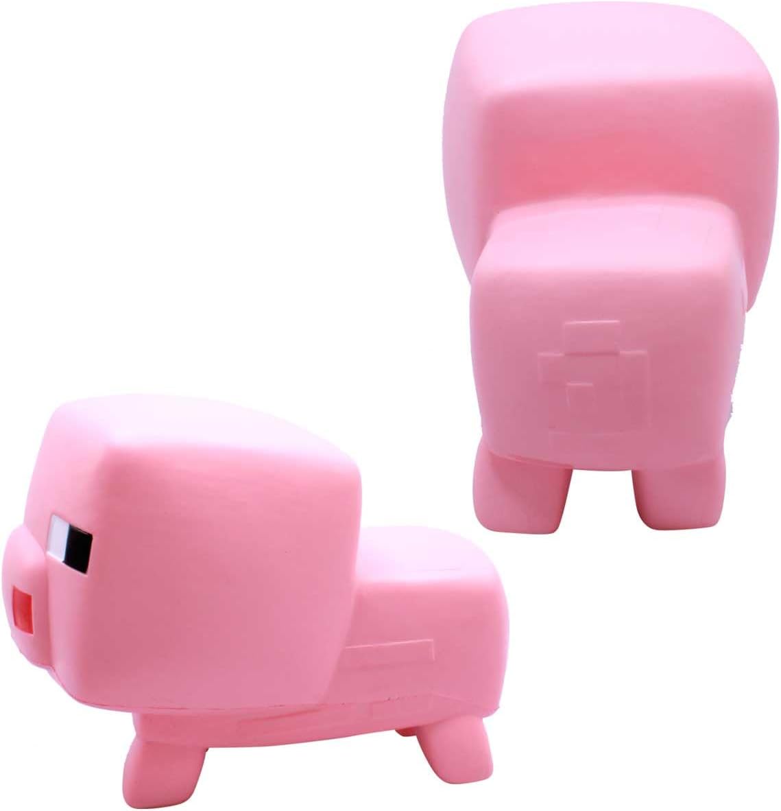 Minecraft Pig Mighty Mega SquishMe – Perfekt für Partygeschenke, Klassenzimmer-Preise, Stressabbau-Spielzeug, Fidget- und Schatzkisten – Minecraft-Figuren, Squishy-Tiere und kleines Spielzeug