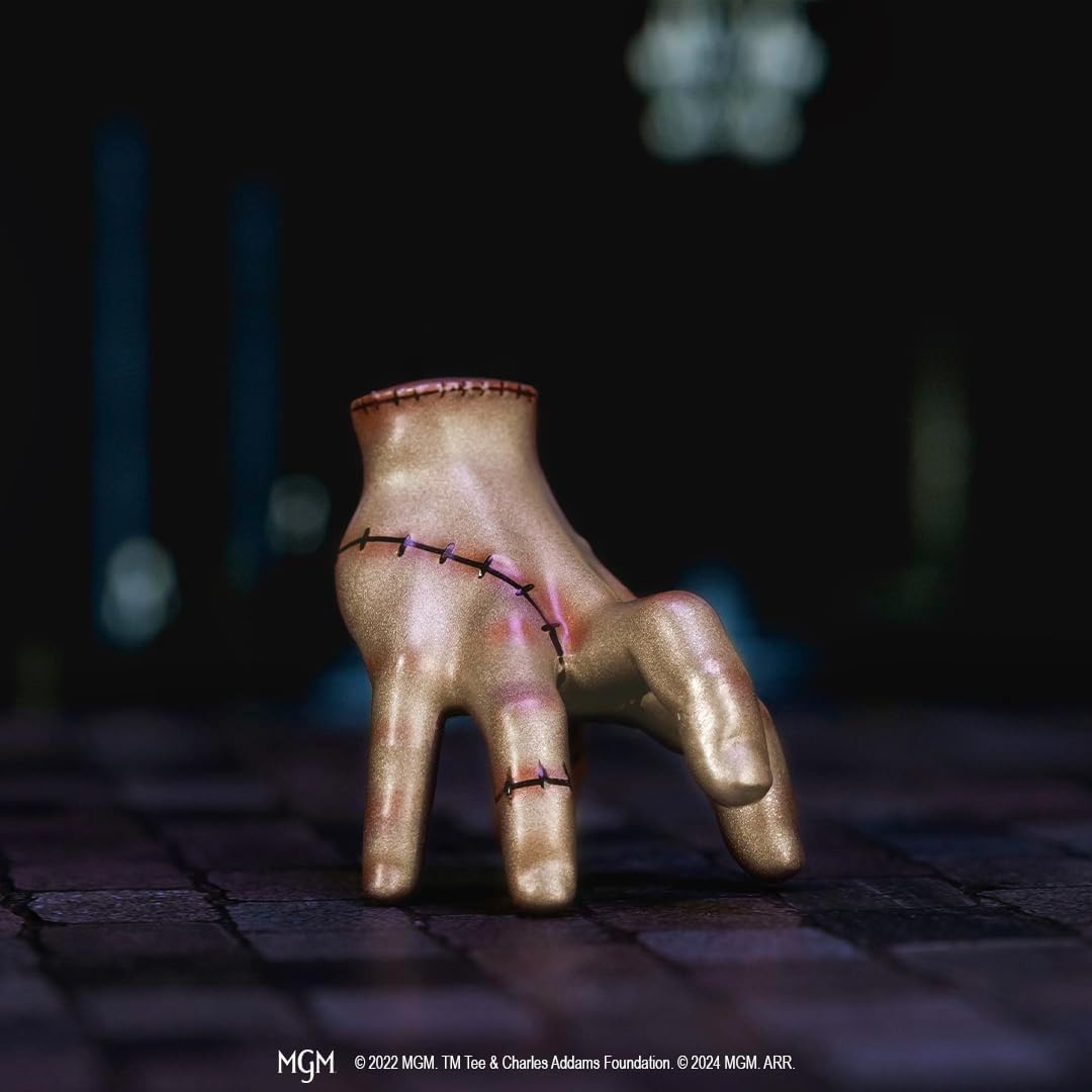 Jada- Set de 4 Figuras de Personajes de la Serie Miércoles Hechas en Metal - Miércoles, Miércoles con Vestido Topos, Cosa, Enid, 7cm, Producto Auténtico Oficial, A Partir de 3 años (253252040)