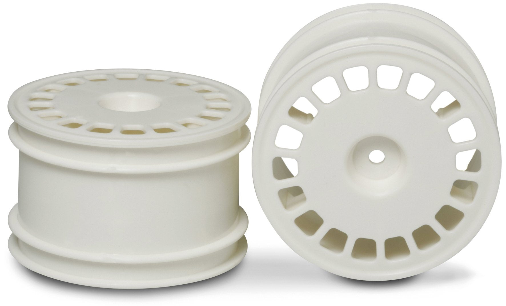 Tamiya 300053881 – DF-03 Buggy Rims Dish Rear 62/35, Pack of 2, White