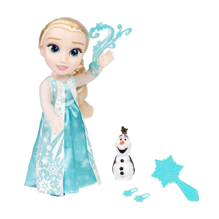 Disney Die Eiskönigin - Frozen - Singing Elsa doll 35 cm, sings Let It Go, includes accessories for extra fun, perfect girls from 3 years, 225306, turquoise