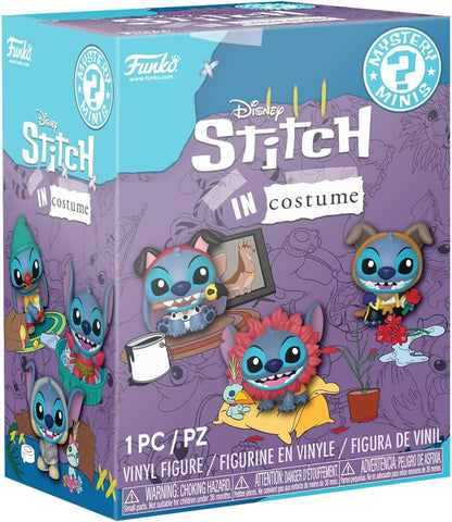 Funko Mystery Mini - Disney - Stitch in Costume - 1 of 12 to Collect - Styles Vary - Disney: Lilo & Stitch- Vinyl-Sammelfigur - Geschenkidee - Offizielle Handelswaren - Movies Fans und Display