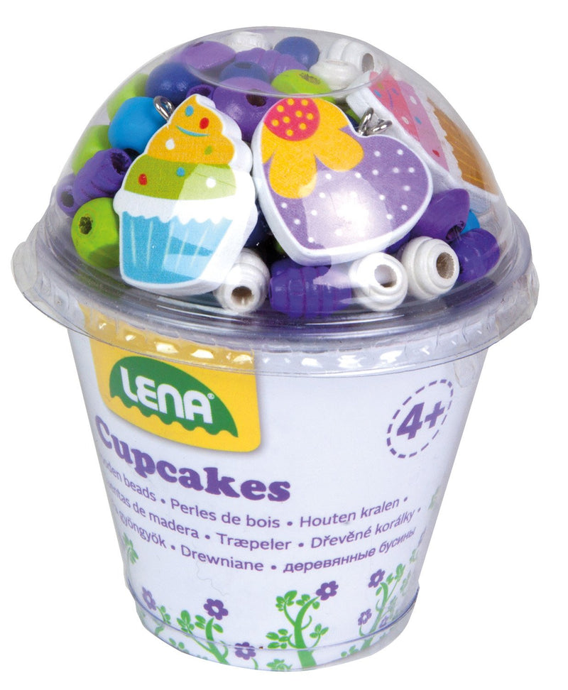 Lena- Cupcakes Heart Juego de Manualidades, Color Azul (SIMM Spielwaren GmbH 32001