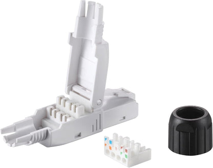 Equip 121162 Cat.6A connettore RJ45 Senza Attrezzi, 5 Pezzi