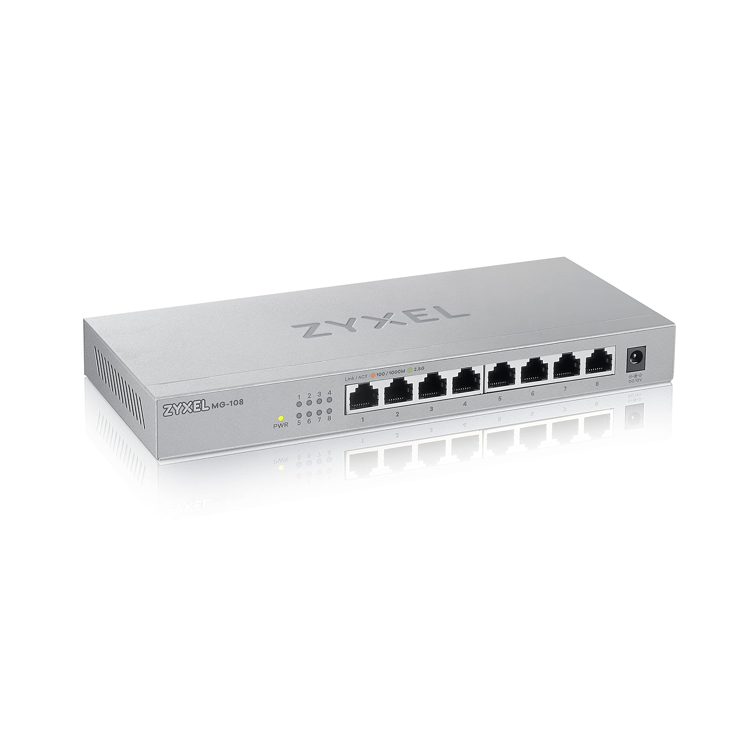 XMG-108HP-GB0101F GB,8-Port 2.5GbE Unmanaged PoE++ Switch with 1 port 10G SFP+