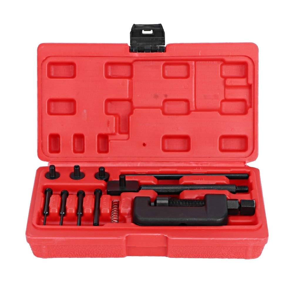 Vikenar Motorcycle Chain Breaker,Splitter Link Riveter Universal Set Riveting Tool