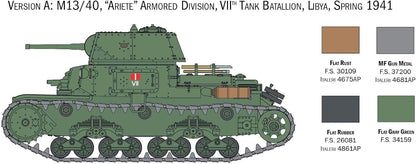 Italeri 25768 1:56 Italian Tanks & Semoventi Model Building Kit, Standing Model Building, Crafts, Hobby, Gluing, Plastic Kit, Detailed Military Kit, Tank 1:56