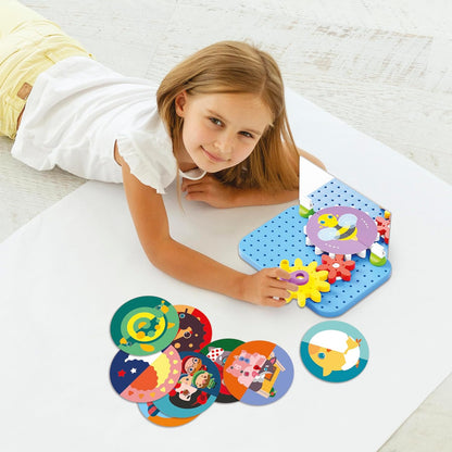 Quercetti 2312 2312-Quercetti-Mirrorello, Zahnradspiel für Kinder ab 4 Jahren, Mehrfarbig
