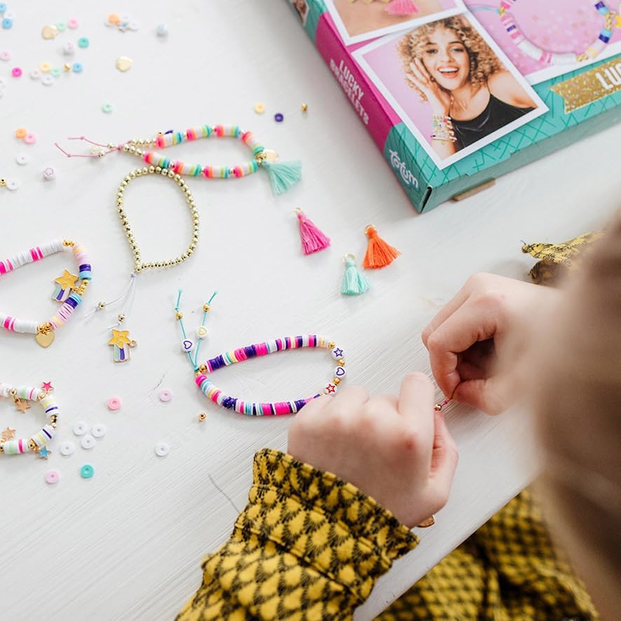 TM ESSENTIALS Design & Shine DIY Bracelets - Various Colours and Shapes - Creative Creation/Perfect Gift for Kids, Für Kinder, Plastic, No Gemstone.