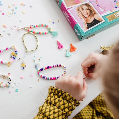 TM ESSENTIALS Design & Shine DIY Bracelets - Various Colours and Shapes - Creative Creation/Perfect Gift for Kids, Für Kinder, Plastic, No Gemstone.