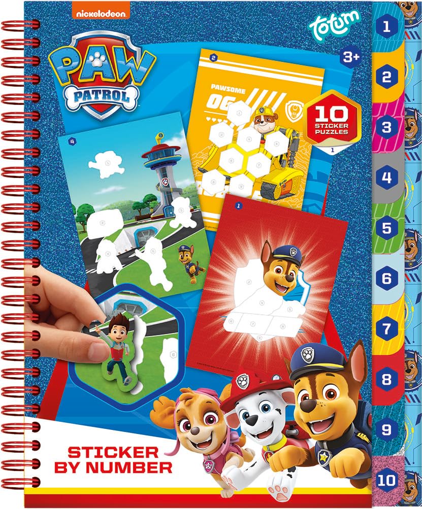 Totum - Totum PAW Patrol Stickeren op Nummer Boek