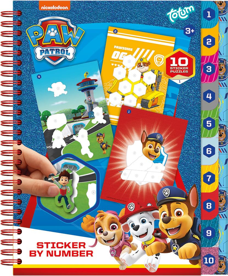 Totum - Totum PAW Patrol Stickeren op Nummer Boek