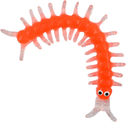 JONOTOYS Glibberwurm Sticky Wurm Animal Window Climber, 13 cm