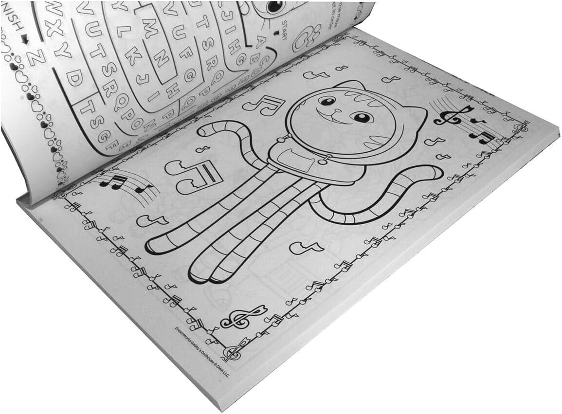 Dreamworks Gabbys Poppenhuis Jumbo Kleur- en Activiteitenboek |Kleurboek voor kinderen|Fun and Play Activity Kleurboeken|Perfect voor reizen, Verjaardag Kerstcadeautjes|Geschenken voor kinderen|Voor