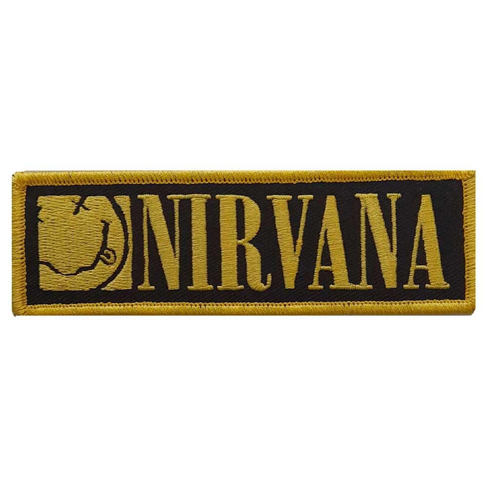 Rock Off officially licensed products Nirvana Band Logo Grunge Face Woven Patch One Size